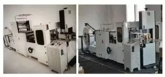 Salfetka istehsal edən makina
