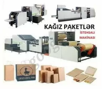 Kağız paketlər istehsal edən makina