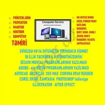 Her nov proyektor komputer printer temiri