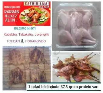 Bildirçin əti